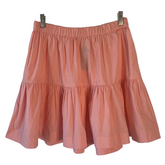 Abercrombie & Fitch Dresses & Skirts - ABERCROMBIE & FITCH Sherbet Orange Poplin Ruffled Mini-Length Skirt NWT Medium